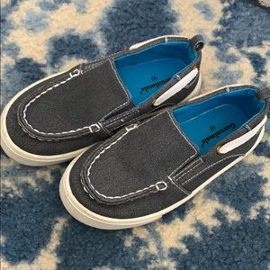 Denim slip on sneakers
